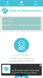 Mobile Screenshot of healthfirstmedical.net.au
